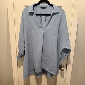 Dokotoo light blue blouse